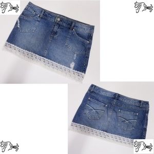 Wear It Declare It Size 11 Denim Jeans Skirt